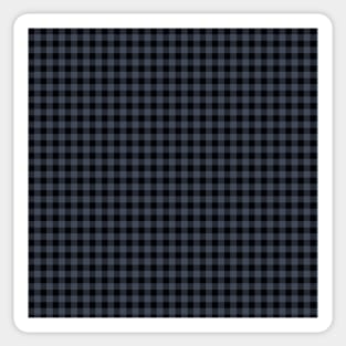 Blue Charcoal Small Gingham by Suzy Hager      Black & Blue Sticker